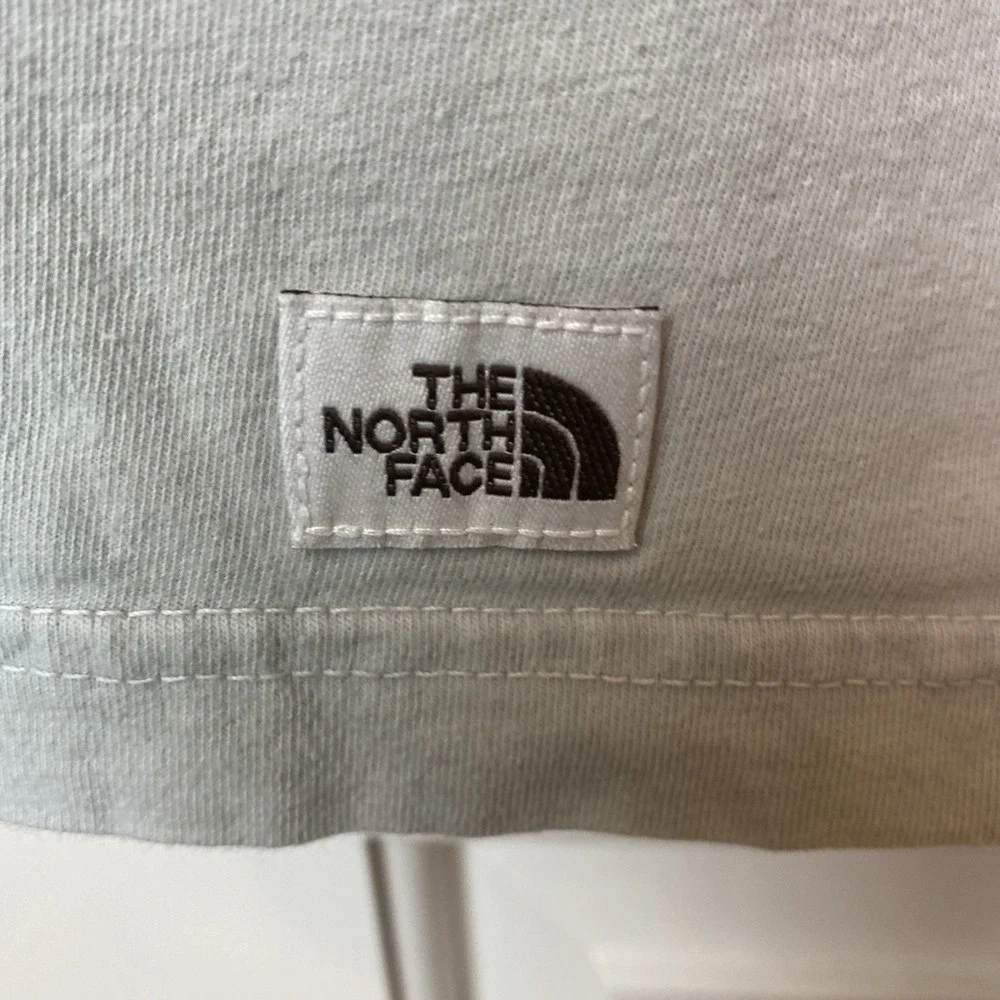 The North Face Shirt Mens Small Tan Camping Camper Short Sleeve Crew Neck Cotton